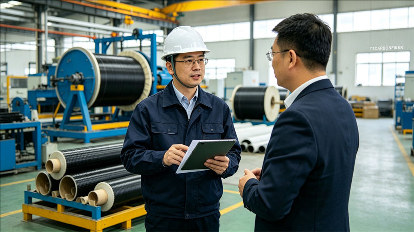 China carbon fiber manufacturing factory overview