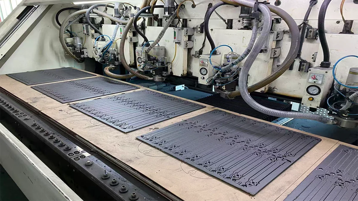CNC machined carbon fiber drone frame with precise motor mounting holes