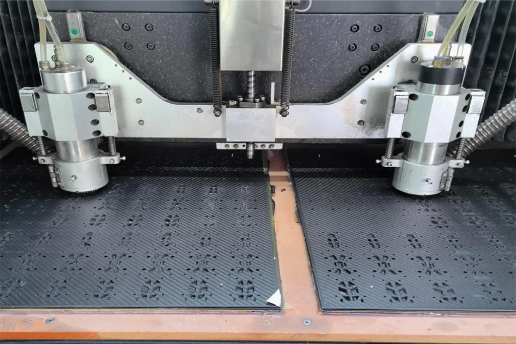 High-strength carbon fiber industrial components with precision engineering