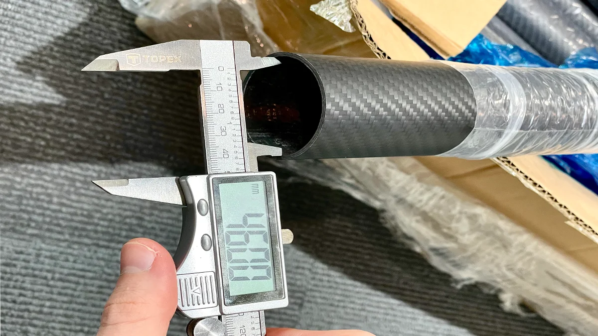 carbon fiber tube precision manufacturing CNC measurement