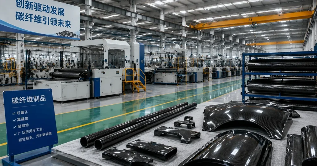 Durable carbon fiber industrial equipment for harsh operating environments