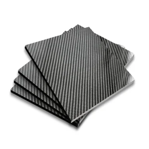 Glossy Carbon Fiber Sheet twill weave mirror polish surface