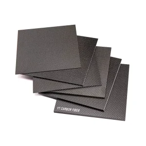Plain Weave Carbon Fiber Sheet checkerboard pattern surface