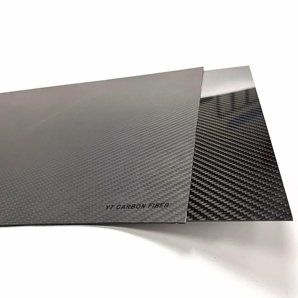 1mm carbon fiber sheet side view showing 1.0mm thickness
