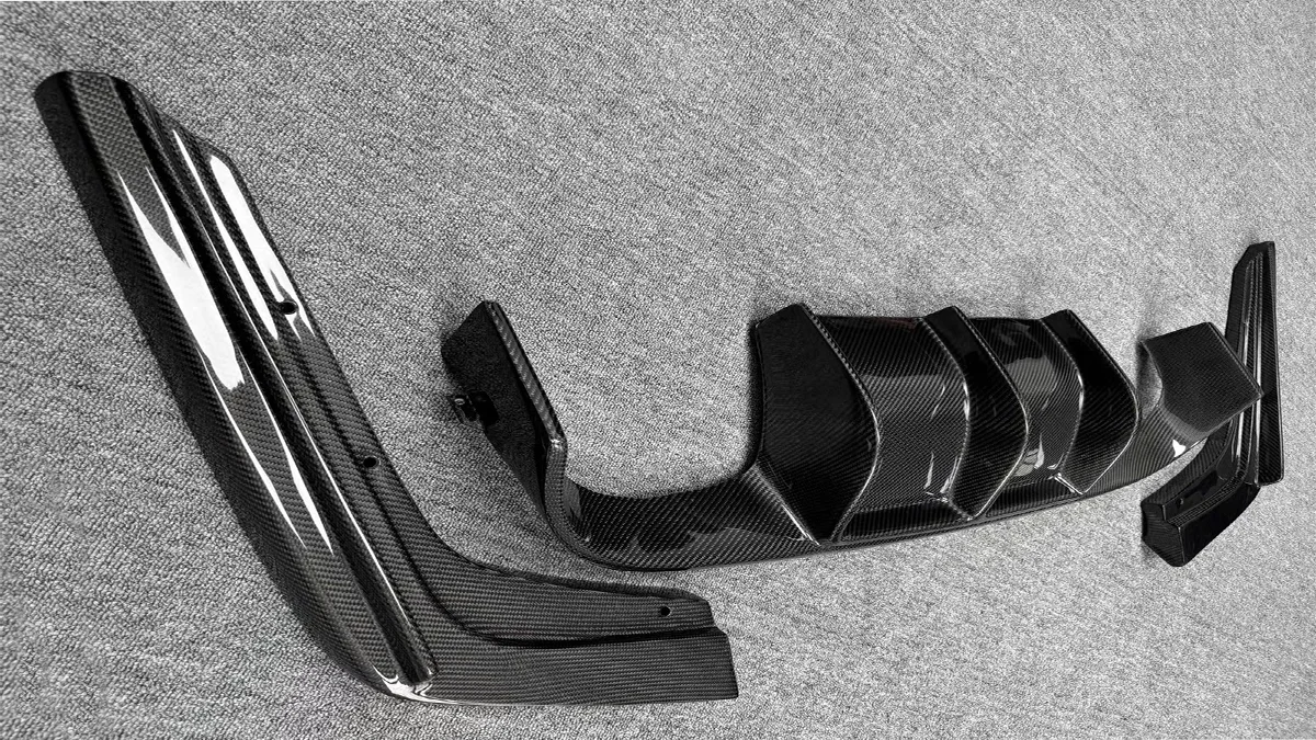 High gloss premium automotive exterior carbon fiber spoilers mirror covers