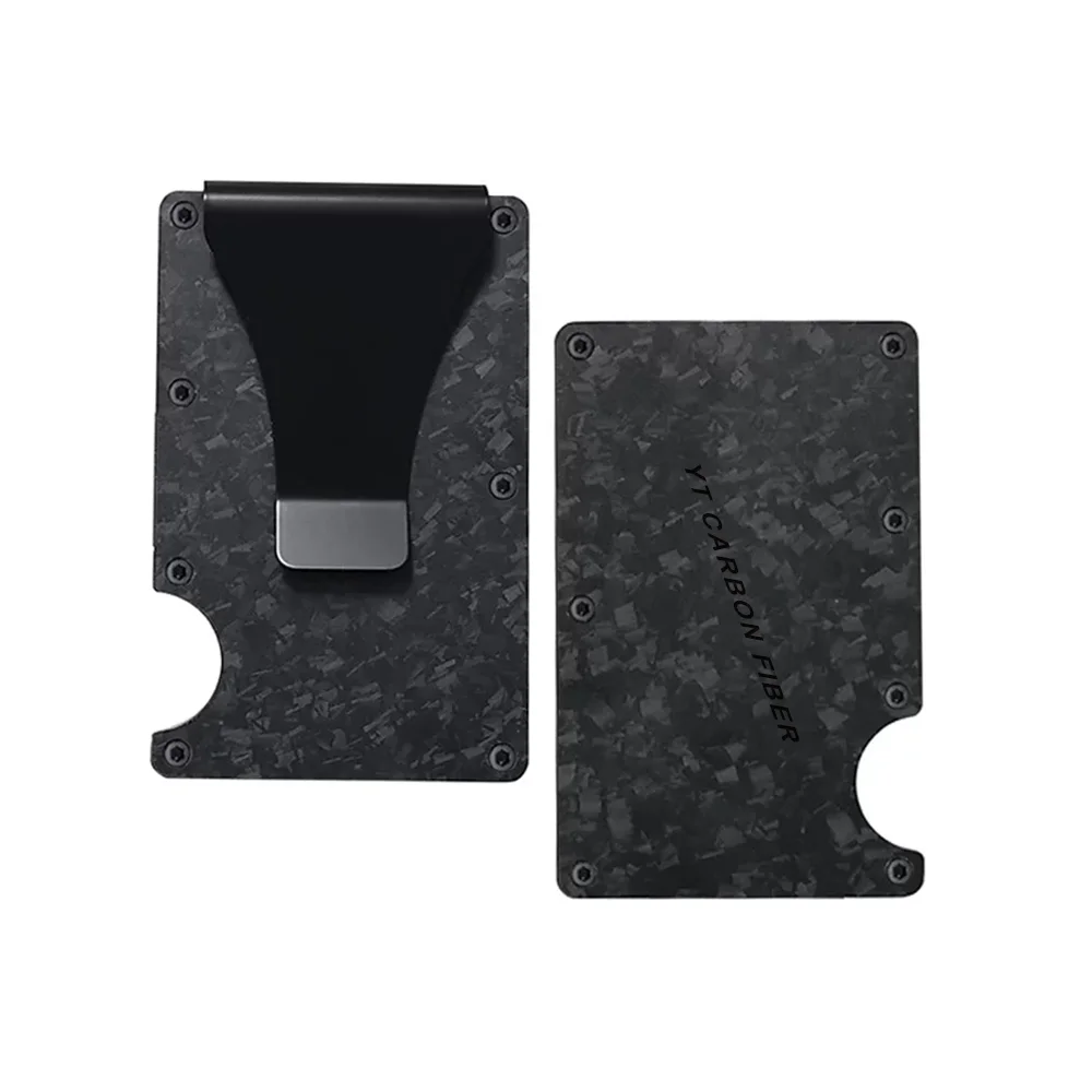 Carbon fiber card holder forged carbon texture YTCarbon