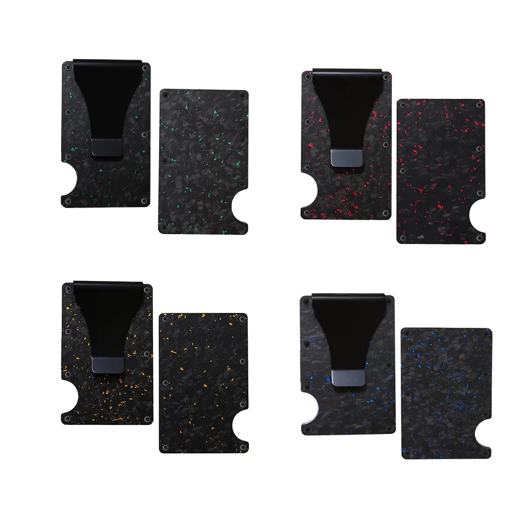 Carbon fiber card holder forged carbon multiple colors YTCarbon