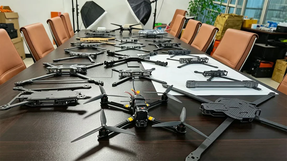 Heavy payload 18 inch industrial carbon fiber drone frames batch sorting