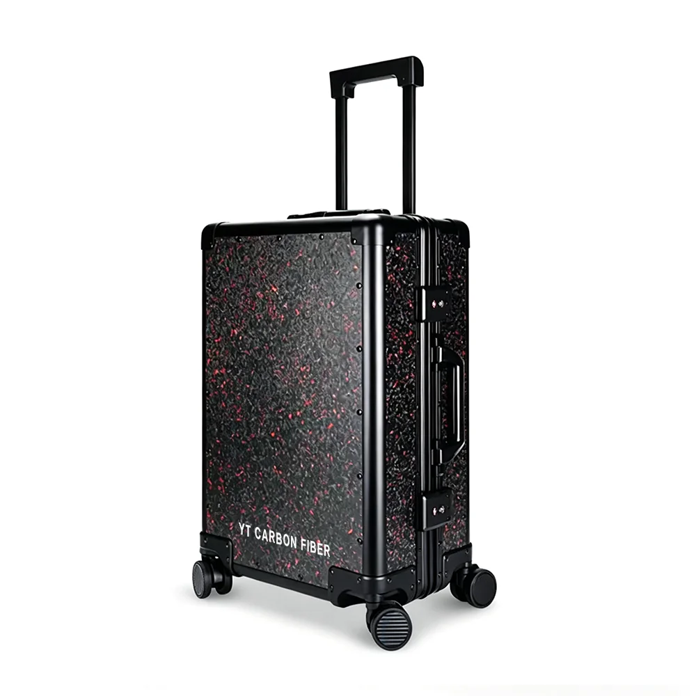 Carbon fiber luggage forged carbon marble pattern YTCarbon
