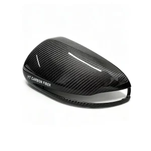 Carbon fiber mirror cover 3K twill front view YTCarbon