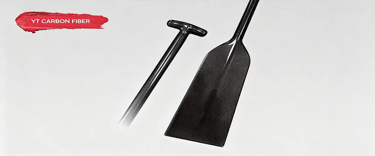 carbon fiber composite manufacturing workshop with CNC machine precision cutting paddle blade shape