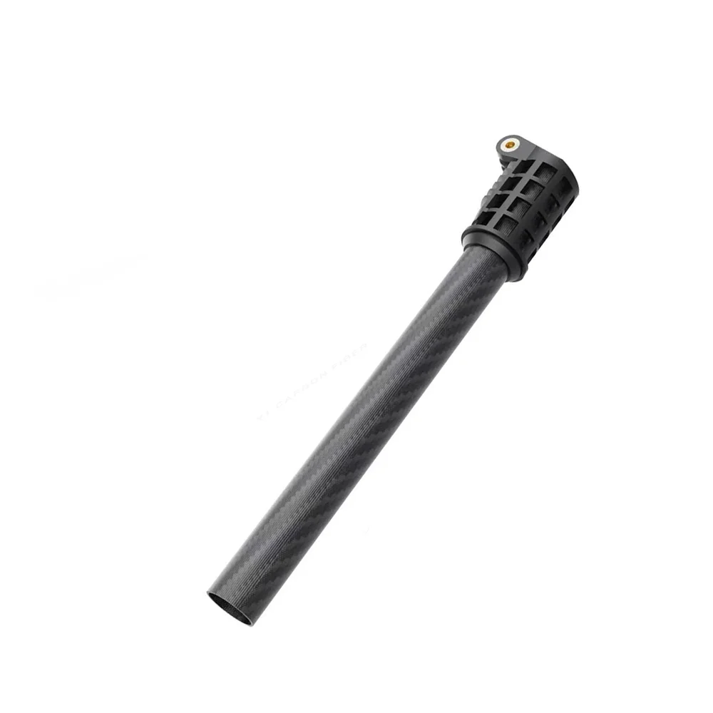 Lightweight high-strength carbon fiber robotic arm tube assembly with end connector for industrial automation