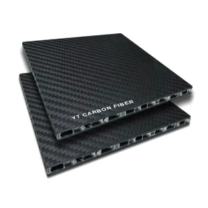Carbon fiber sandwich panel front view