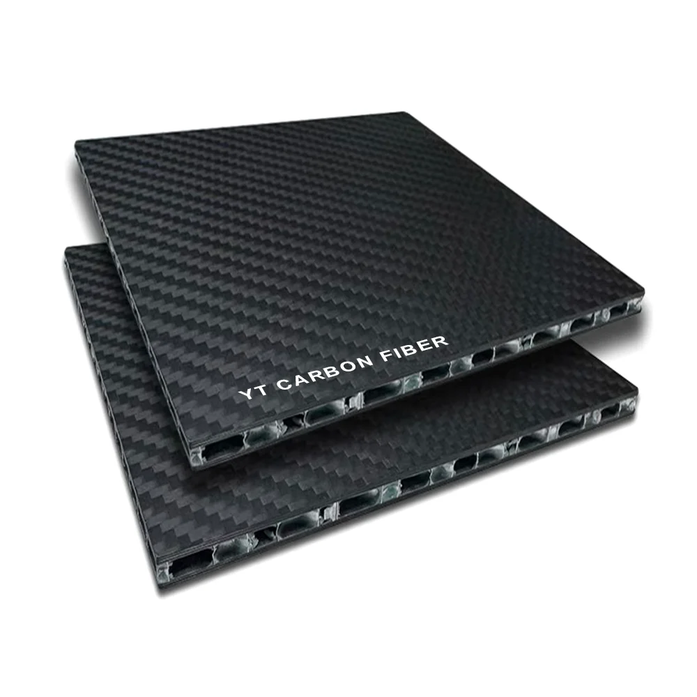 Carbon fiber sandwich panel front view