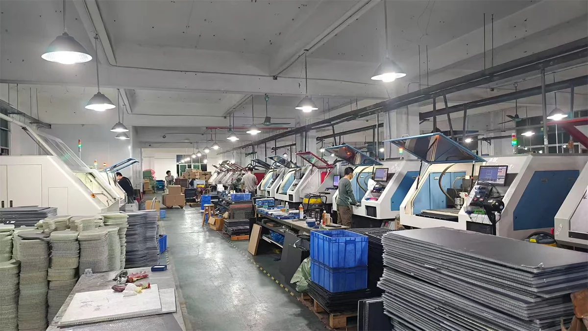 Oversized carbon fiber sheets aerospace production batch cured in autoclave
