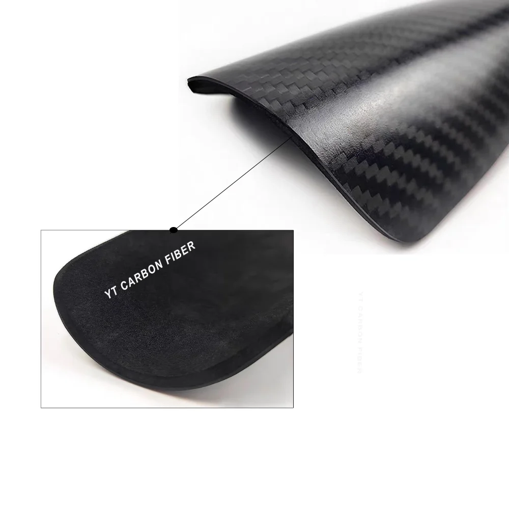 Carbon fiber shin guard EVA foam backing shock absorption soccer rugby protective gear China YTCarbon