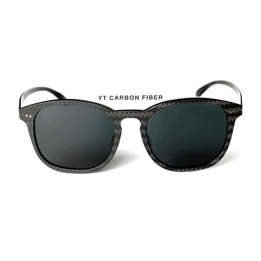 Carbon fiber sunglasses 3K twill side profile temple YTCarbon