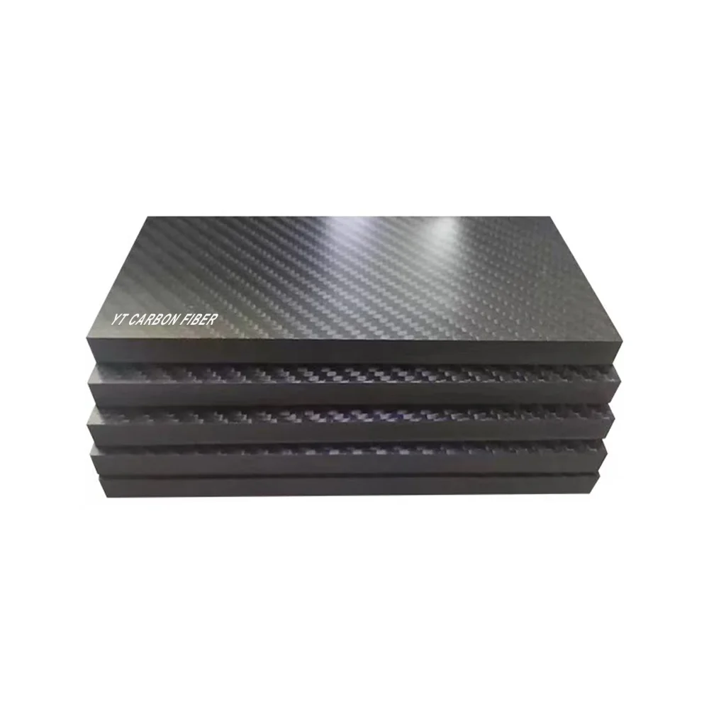 Extra thick carbon fiber plate 30mm with glossy surface finish