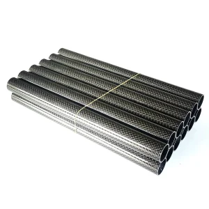 Roll wrapped carbon fiber tube 3K twill glossy finish YTCarbon
