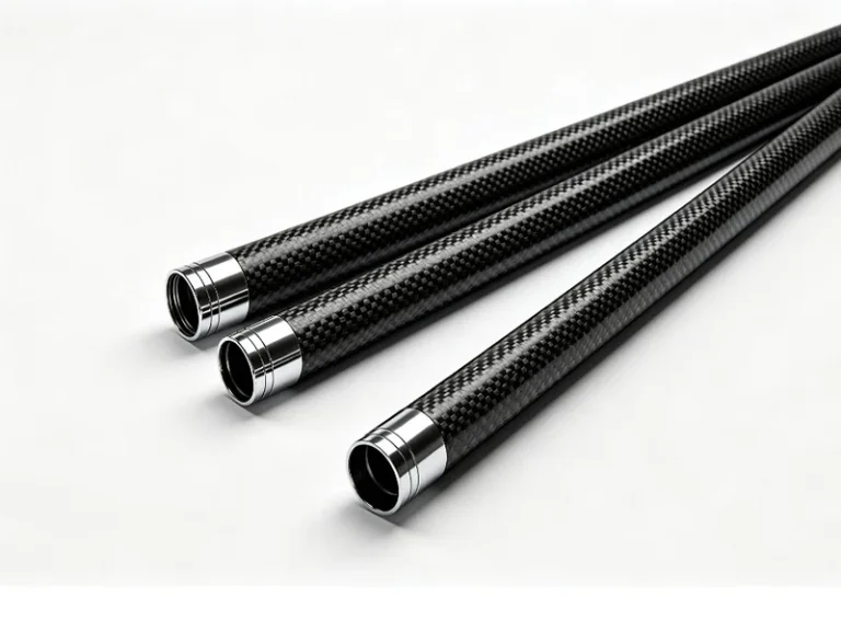 Carbon fiber antenna mast selection guide comparing materials for RF transparency and stiffness