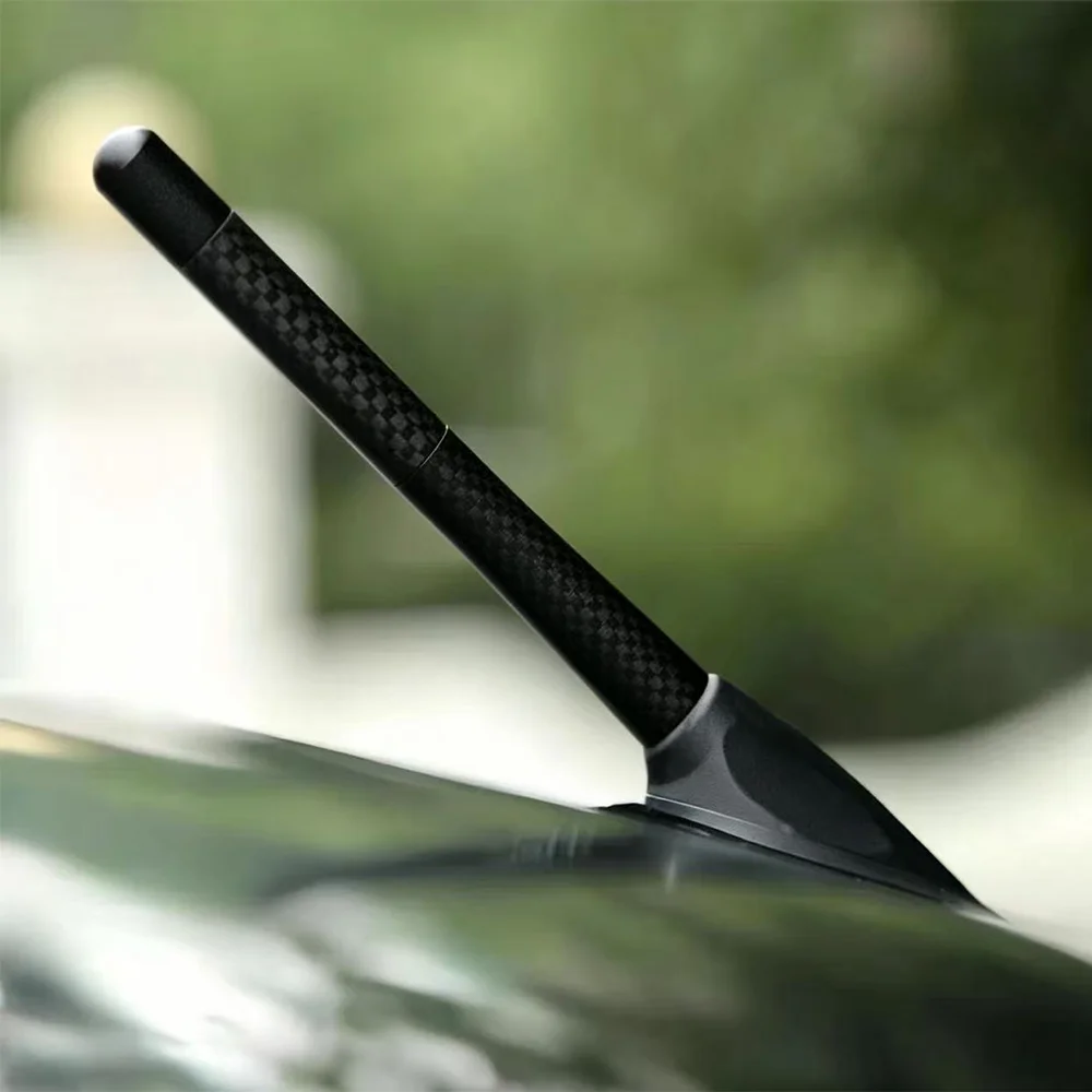 RF-transparent carbon fiber antenna tube glossy twill finish