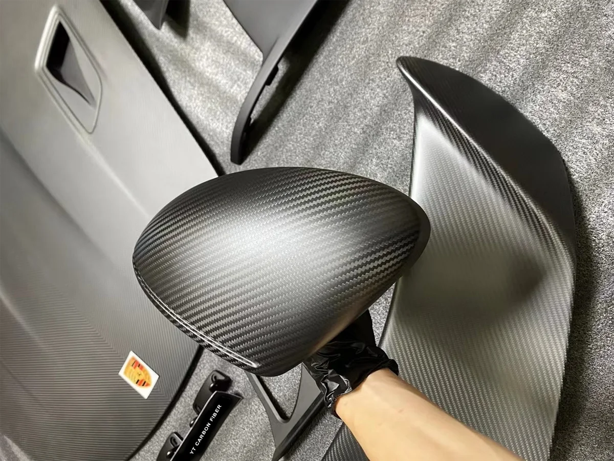 Carbon fiber automotive parts mirror covers and spoilers