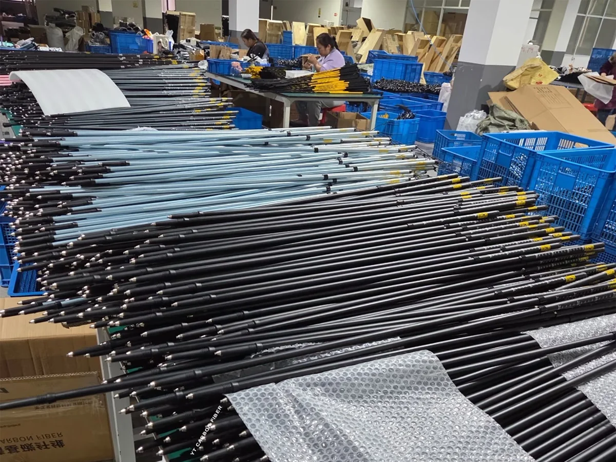 Carbon fiber robotic arm and industrial equipment components