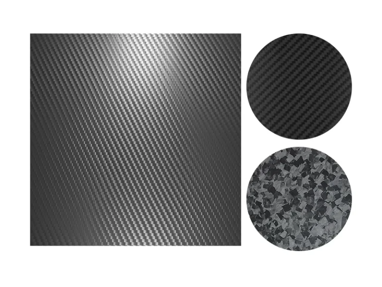 Matte glossy and forged carbon fiber sheet finish comparison guide
