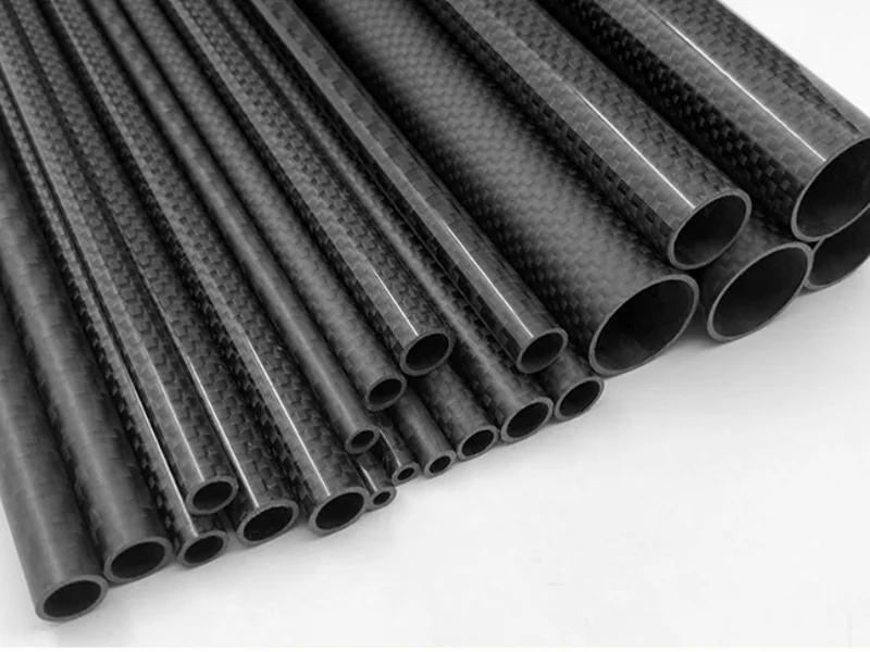Micro carbon fiber tube sizing diagram showing ID OD and wall thickness dimensions