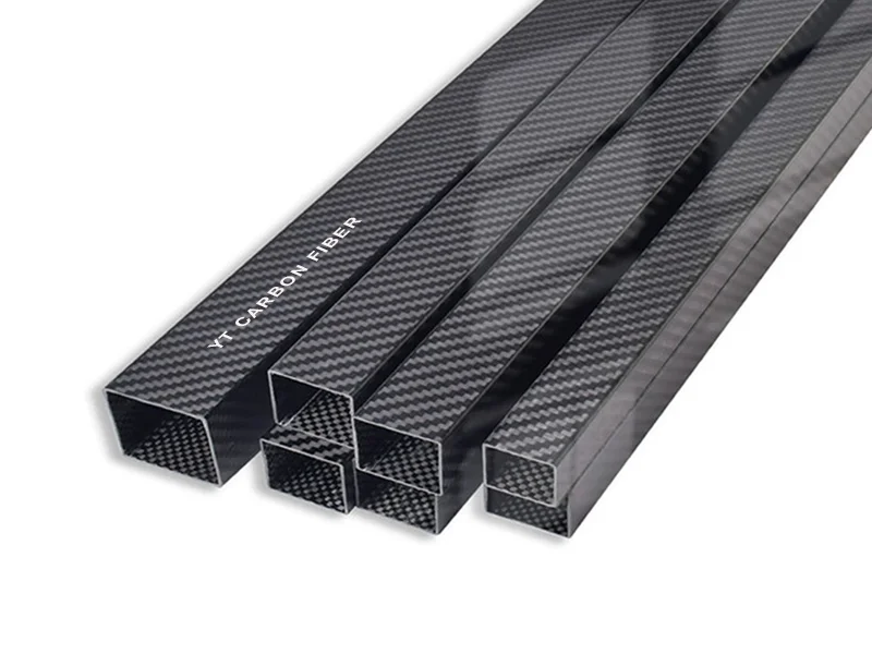 Rectangular carbon fiber tube used in drone arm and conveyor rail applications