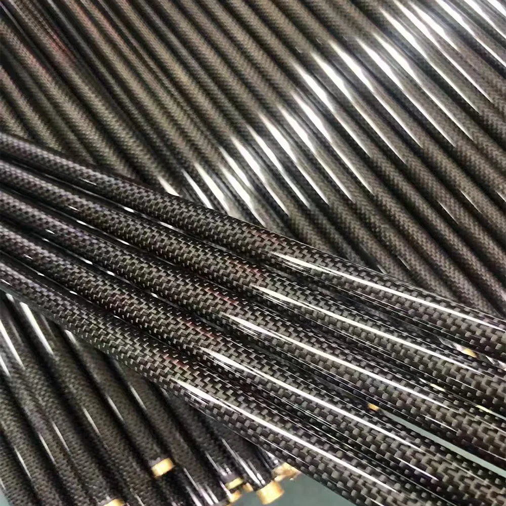 Carbon fiber tent pole cross section showing wall thickness
