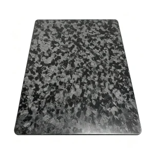 Forged carbon fiber sheet manufactured in China with unique marble-like texture
