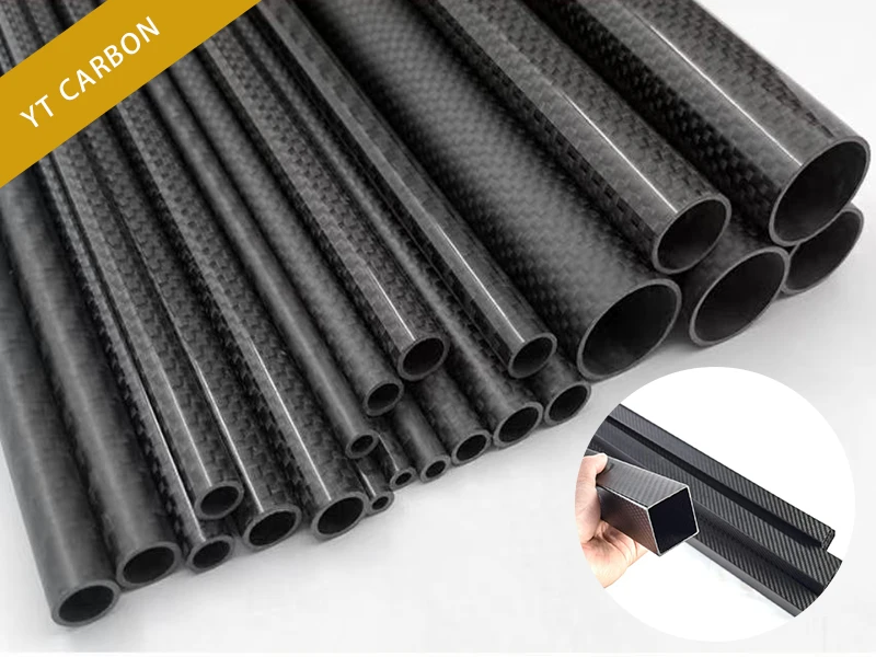 Roll wrapped structural carbon fiber tubes