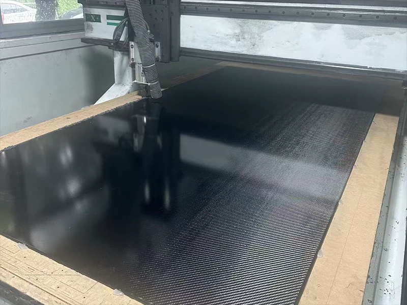 Flame retardant carbon fiber sheet application in UAV airframe and EV battery enclosure