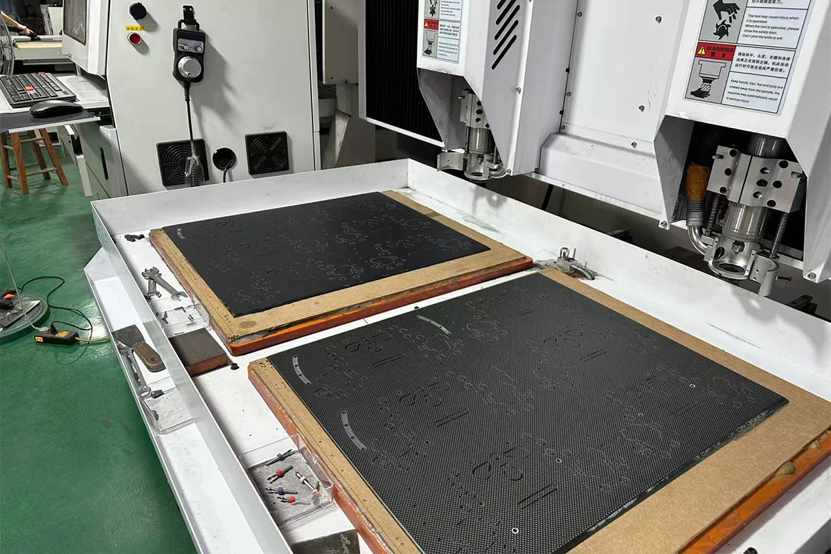 High speed CNC machining centers for custom carbon fiber parts at YT CARBON