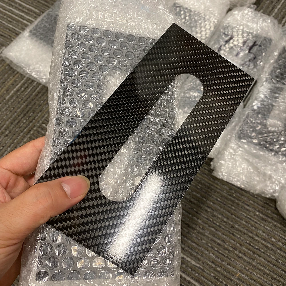 Precision CNC machined 3mm carbon fiber parts with countersunk holes
