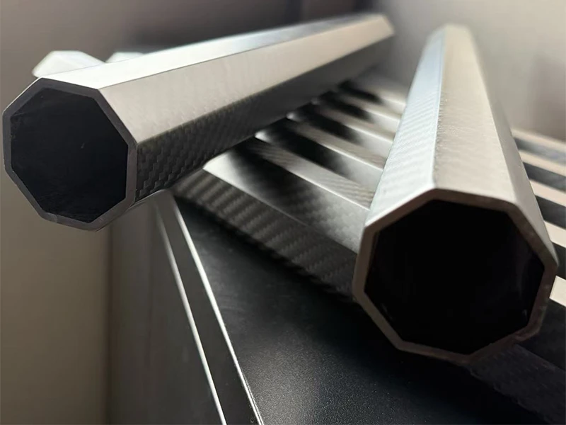 Large diameter roll-wrapped carbon fiber tubes engineered for heavy payload drone arms