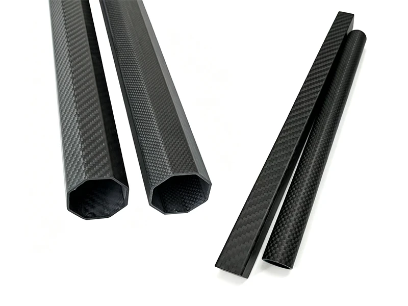 Clamping interface comparison between octagonal carbon tube and conventional round tube